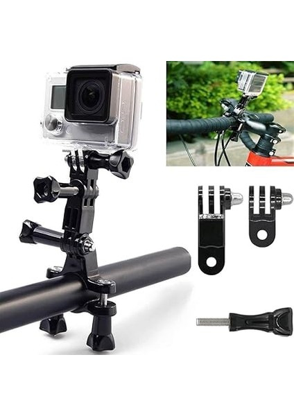 2 Set Ayarlanabilir Döner Kol Uzatma Kolu, Gopro Hero 10, 9, 8, 7, 6, 5 ve Diğer Aksiyon Kameraları Için Kısa ve Uzun Vidalı Kamera Sabit Eklem Montajı modelleri
