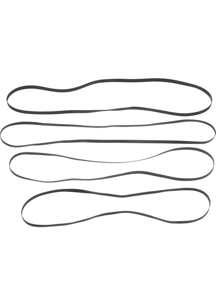 1 Takım Vinyl Plak Çalar Kaydedici Kayış Seti Yedek Kayışları Dönme Işlevi Için Uygun Gürültüyü Azaltır ve Dönmeyi Kolaylaştırır 4 Adet