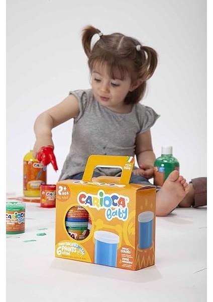 Bebek Parmak Boyasi 8 Renk 8X50 ml Süper Yikanabilir 2+ Yaş fırsatları