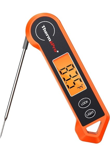 TP19H Dijital Et Termometresi, Çok Yönlü Arkadan Aydınlatmalı ve Hareket Algılayıcı Mutfak Pişirme Gıda Termometresi Barbekü Izgara Sigara Içen Yağ Kızartma Şekeri Anında Okuma Termometresi
