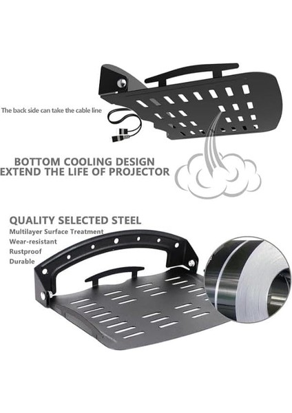 Q-09 Çok Amaçlı Sehpa Projeksiyon Cihazı Sehpası - Kayıt Cihazı Sehpası - Modem Sehpası fırsatları
