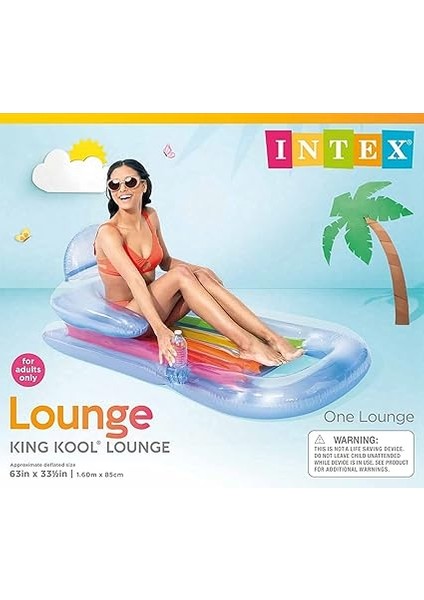 Intex Sırtlıklı Deniz Yatağı 58802 - Asorti fiyatları