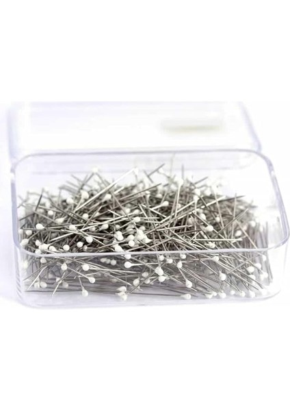 Marifetlerim - Mineli Beyaz Başlı Toplu Iğne 50 Adet