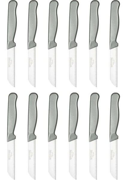 Simli Meyve Bıçağı 12'li Gri