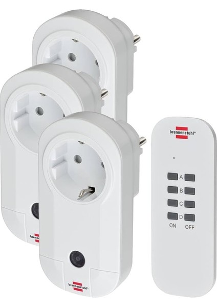 Comfort Line Uzaktan Kumandalı 3 Adet Tekli Priz