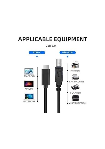 Tb1-2 Type-C To USB B Telefon Bilgisayar Tablet Için Mıdı Org Elektrikli Piyano Yazıcı Konnektörü Çevirici Kablo (2metre) fiyatları