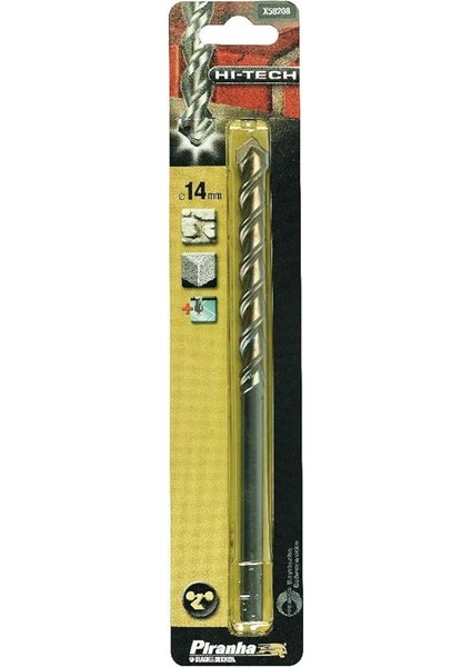 X58208 Beton Matkap Ucu, Metalik, 1 Adet, 14 mm