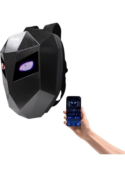 Ape Ledli Motosiklet Çantası 25 Modlu Mobil Kontrollü Akıllı Motorcu Sırt Çantası Gözlü Motorsiklet fiyatları