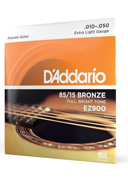 EZ900 85/15 Bronze Akustik Gitar Teli (10-50)