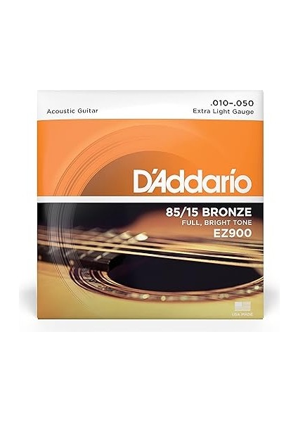 EZ900 85/15 Bronze Akustik Gitar Teli (10-50) fiyatları