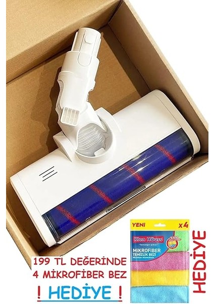 Dream E K10/G10/1C/G9 Için LED Işıklı Islak Kuru Turbo Süpürge Başlığı Elektrikli Fırça Başlık fiyatları
