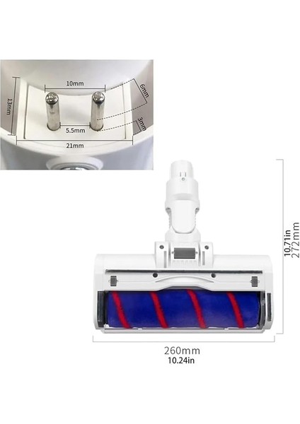 Dream E K10/G10/1C/G9 Için LED Işıklı Islak Kuru Turbo Süpürge Başlığı Elektrikli Fırça Başlık modelleri