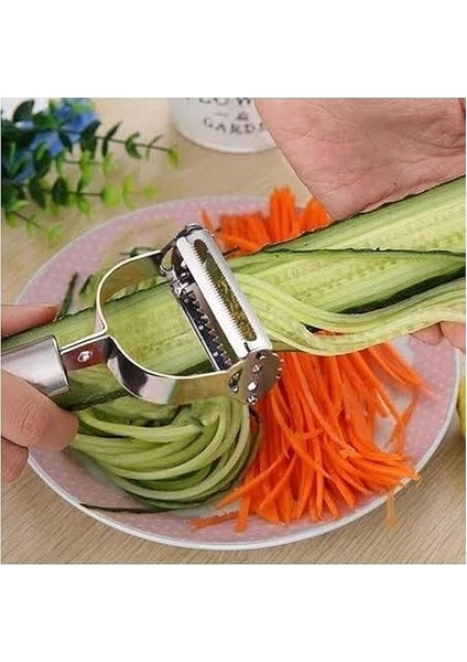 Paslanmaz Çelik Çift Taraflı Sebze ve Meyve Soyacağı