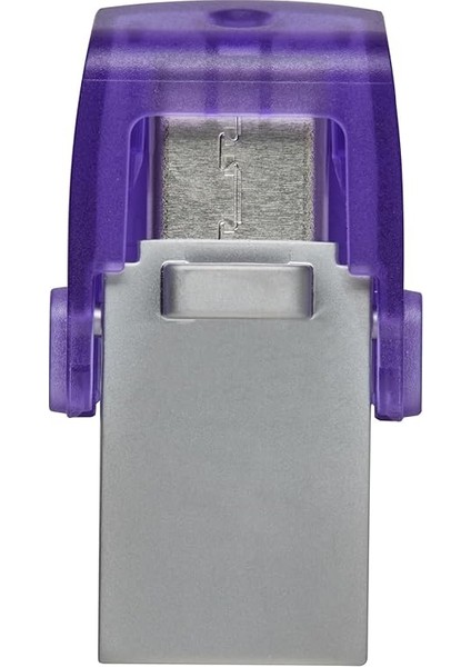 Datatraveler Microduo 3c USB Bellek 128GB USB Gen 3 Type-C ve Type-A - DTDUO3CG3/128GB, Mor + Gümüş fırsatları