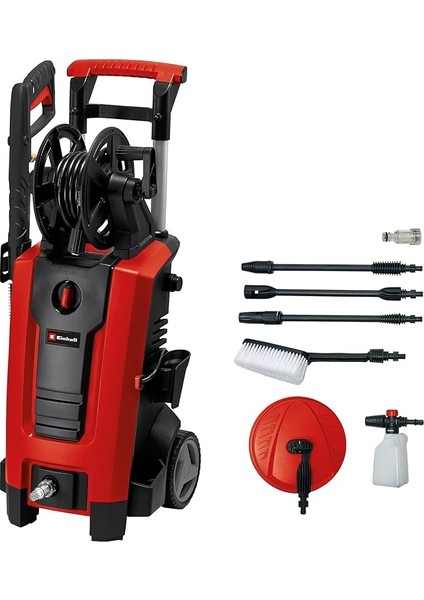 Yüksek Basınçlı Yıkama Makinesi Te-Hp 140 (1.900 W, Maks. 140 Bar, Modüler Hızlı Bağlantı Sistemi, Yüksek Basınç Hortumu, Tabanca, Lans, Çeşitli Nozullar, Fırça, Sprey Kabı Dahil) - 4140760