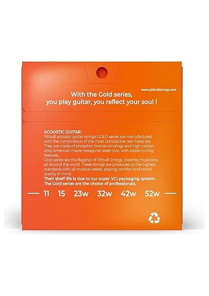 Gold Akustik Gitar Teli Gag El 11-52 Extra Light modelleri