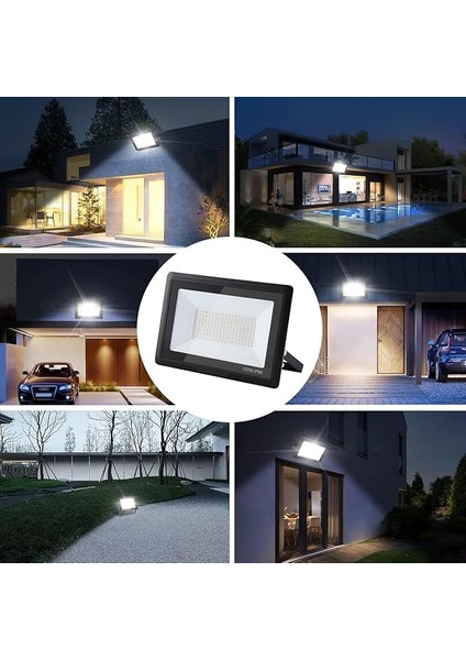 Projektör 30W-400W, Enerji Tasarruflu, Suya Dayanıklı, Uzun Ömürlü Aydınlatma, Bahçe, Dış Mekan, Endüstriyel Kullanım Için (100W) fiyatları