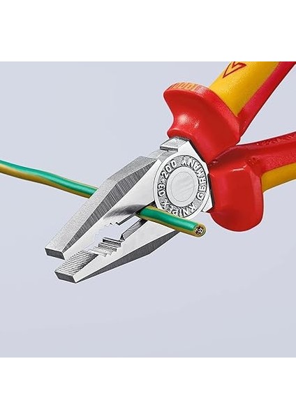 Kombine Pense, Krom Kaplama, Çok Bileşenli Manşonlarla Izole Edilmiş, Vde-Testli 200 mm 03 06 200 indirimleri