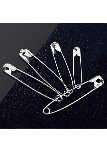 48 Adet Çengelli Iğne Seti 2,5-3,5-4cm Küçük Orta Büyük Boy Gümüş modelleri