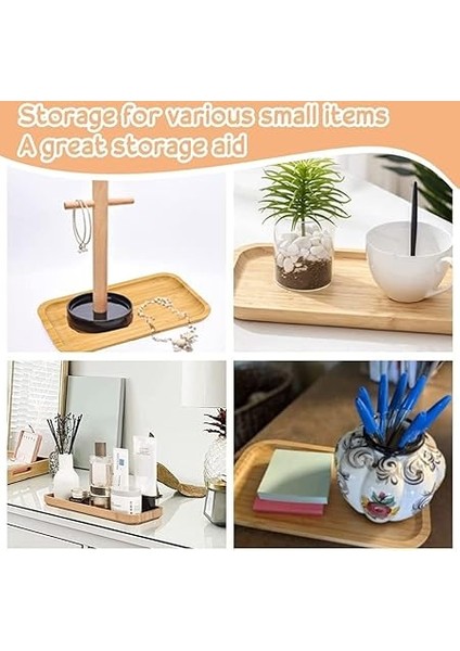 Bambu Yağdanlık Altlığı Sunumluk Şık ve Dayanıklı Ahşap Tepsi (Dikdörtgen) modelleri