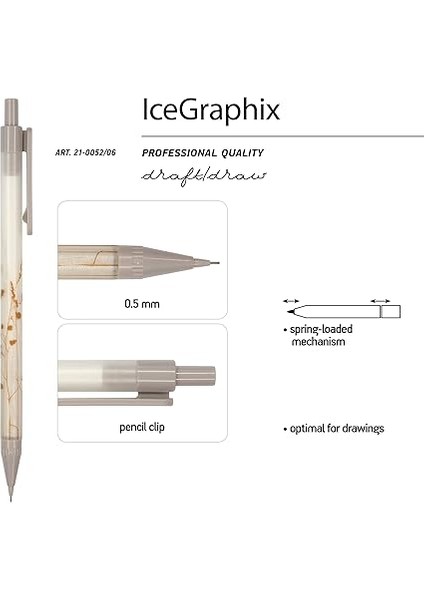 Visconti "ıcegraphix '' Versatil, Uçlu Kalem 0,5 mm (Kır Çiçekleri) modelleri