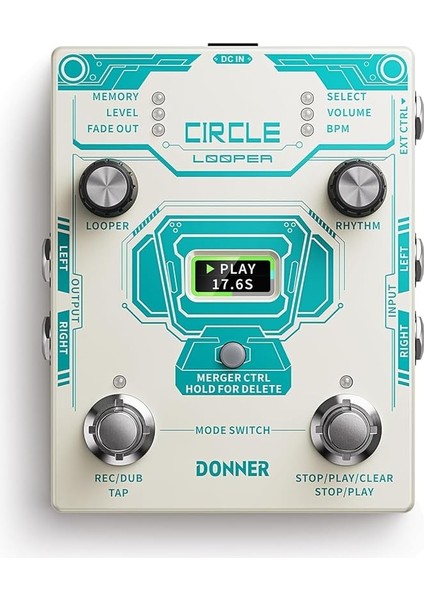 Circle Looper Pedalı (Beyaz)