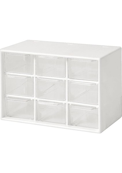Mini Saklama Çekmeceleri, Küçük 9 Çekmeceli Düzenleyici Kutular Istiflenebilir Şeffaf Plastik Kutu Masa Ofis Yatak Odası Mutfak Makyaj Takı Parçaları Aletleri Kare Tepsiler Masaüstü Sabit