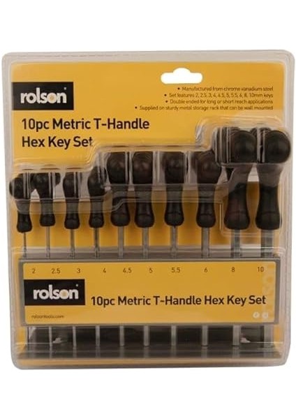 40320 10PC T-Handle Hex Key Set modelleri