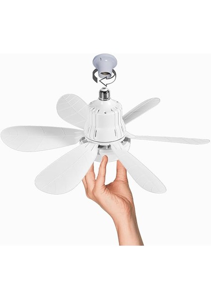 Vantilatörü LED Işık 3 Renk Işık Sıcaklığı Ayarlanabilir 3 Kademe Hız Modu Sessiz 52 cm Çap 6 Kanat Uzaktan Kumandalı Vantilatör (Beyaz) indirimleri