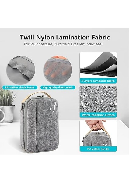 Seyahat Kablo Organizatörü, Seyahat Kablo Çantası, Su Geçirmez, Elektronik Aksesuar Çantası, Şarj Cihazı, Nesneler, Adaptörler, Hafıza Kartları, Kablo, Usb, Gri, Kablo Düzenleme Torbaları indirimleri