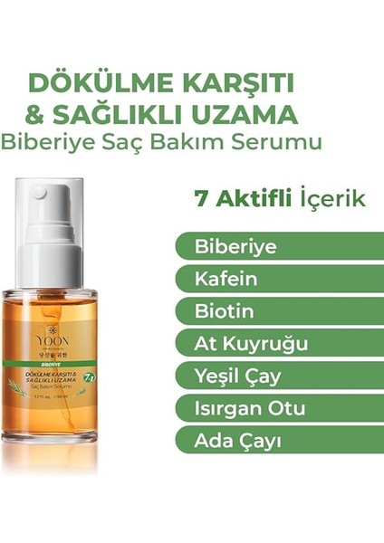 Vegan Biberiye Saç Bakım Serumu - Saç Dökülme Karşıtı, Hızlı Saç Uzatan, Sülfat, Paraben ve Silikon Içermeyen, 7 Doğal Aktif Içerikli, Besleyici ve Güçlendirici Saç ve Saç Derisi Serumu 50ML fiyatları