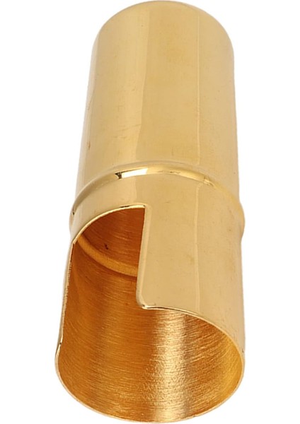 Ağızlık Kapağı, Metal Saksafon Ağızlık Koruyucu Kapak, Geniş Uygulama, Enstrüman Için Altın Rengi (Soprano)