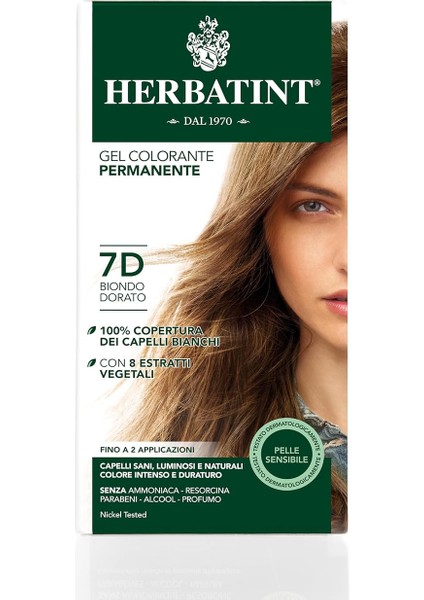 7d Blond Dore Altın Sarısı Saç Boyası, 135 ml fiyatları