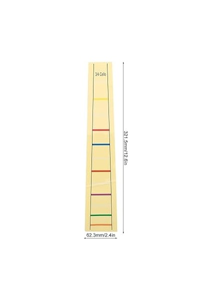 Çello Parmak Konumlandırıcı Göstergesi Çello, Çello Için Parmak Kılavuzu Yeni Başlayanlar Için Pratik Viyolonsel Etiket Etiket Aksesuarı (3/4) modelleri