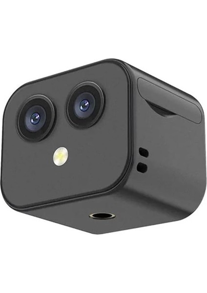Wifi Kamera Kablosuz Monitör Kamera Çift Lens 170 ° Geniş Açılı Uygulama Uzaktan Iki Yollu Intercom Bataryalı Magnetic Kablosuz Kamera Ev Ofis Açık Iç Mekan