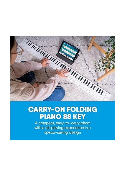 Carry-On Folding 88 Tuşlu Taşınabilir &amp; Katlanabilir Dijital Piyano (Beyaz) fiyatları