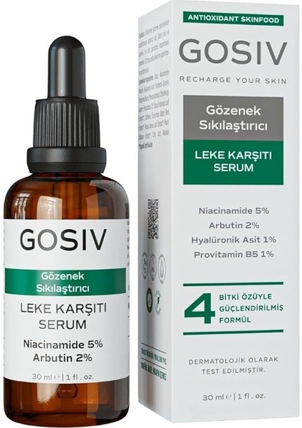 Gözenek Sıkılaştırıcı ve Leke Karşıtı Cilt Serumu indirimleri