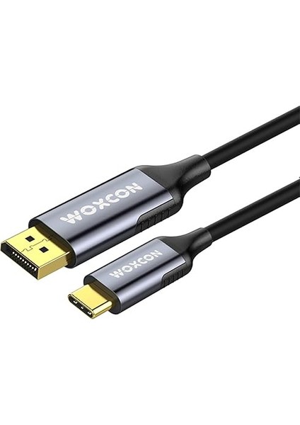 - Usb-C To Display Port Cable, Dp1.4, USB 3.2 Standart, 8k 30Hz, 4K 120Hz Desteği, Thunderbolt 4, Thunderbolt 3, 2 Metre, En Yeni Model