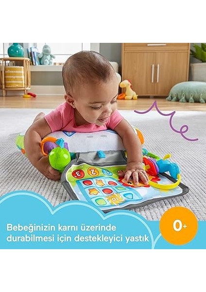 Küçük Oyuncunun Uzanma Yastığı Fisher-Price Küçük Oyuncunun Uzanma Yastığı, Duyusal Gelişime ve Karın Üstünde Oynamaya Yönelik Bebek Oyuncağı HGB89 fiyatları