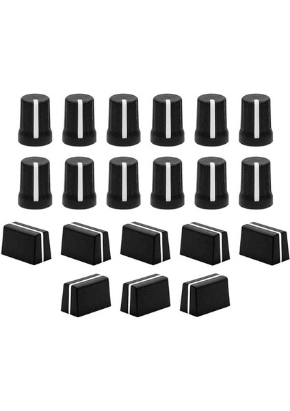 Techtools Chroma Caps Pro Pack (Black) | Chroma Caps Pro Paketi: 12X 90º Super Knobs, 5x Fader Pro, 3x Magvel Fader Pro.