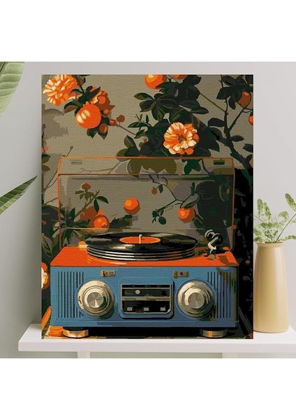 Boyama Tuval Seti Fırça Boya Dahil (Çıtalı) 40X50 cm - Pikap