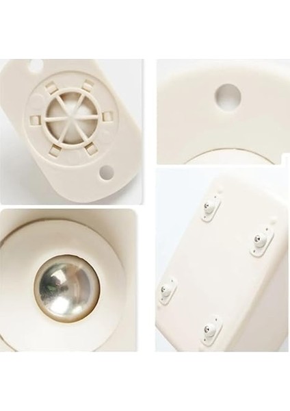 Pratik Bilyeli Eşya Kaydırma Aparatı, 4'lü Set Mini Yapışkanlı Tekerler, 360 Derece Dönebilen Küçük Bilyeli Tekerlekler indirimleri