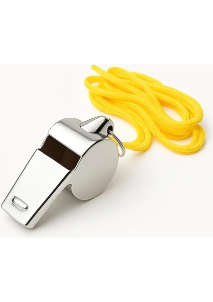 Metal Düdük – Antrenör, Hakem, Kamp, Acil Durum ve Spor Aktiviteleri Için – Askı Ipli