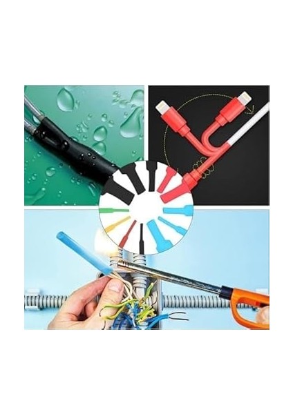 Home 560 Parça Isıyla Daralan Makaron Kablo Koruyucu Set, Elektrik Kablosu Için Isıya Dayanıklı Koruyucu, Kutulu, Çeşitli Boyutlarda indirimleri