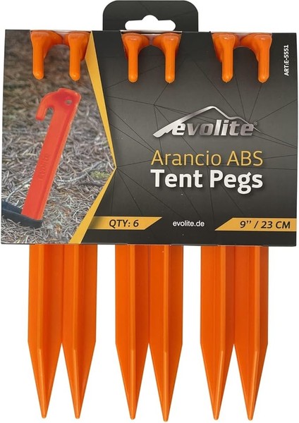 Arancio Abs Çadır Kazığı - 6 Adet