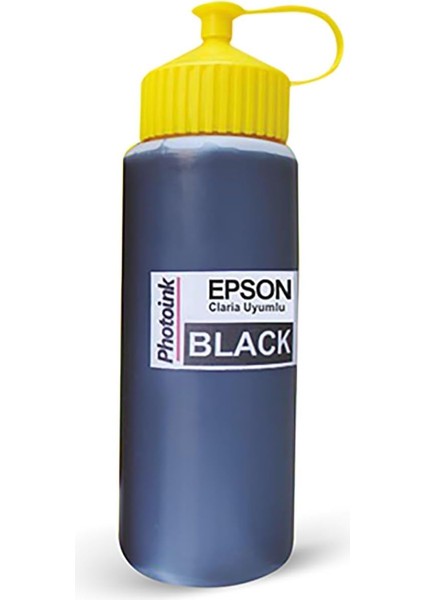 Epson T6641 Claria &amp;l Serisi Yazıcı Uyumlu 500 ml Akıllı Siyah Mürekkep L100/110/200/210/220/300/310/355/455/550/800/810/850/1300/1800/L382/L386/L455/1455/L3050/L3060/L3070/L3050/L3060/L3070