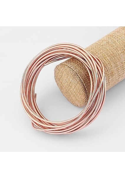 5 Metre, Bakır Rengi Tel, 1 mm Kalınlık, Makara Tel, Hobi Teli fiyatları