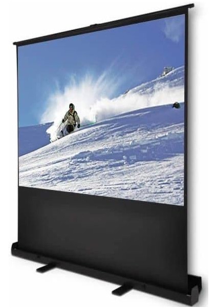 145X82 cm Taşınabilir Portatif Pull Up Floor Screen Projeksiyon Perdesi fırsatları
