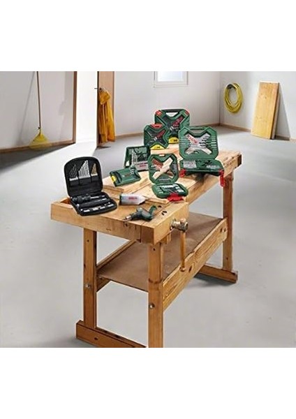Home And Garden X/line 40 Parça Aksesuar Seti, Matkap Uçları, Vidalama Uçları, Üniversal Tutucu, Havşa Açıcı, Uzun Ömürlü, Yeşil fırsatları
