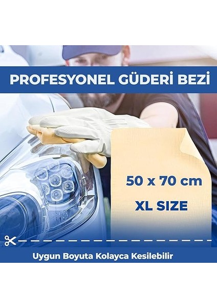 - Güderi Oto Kurulama Bezi 50X70 Cm, Büyük Boy Ultra Emici Araç Kurulama Havlusu, Yıkanabilir Sentetik Araba Güderi Bezi fiyatları